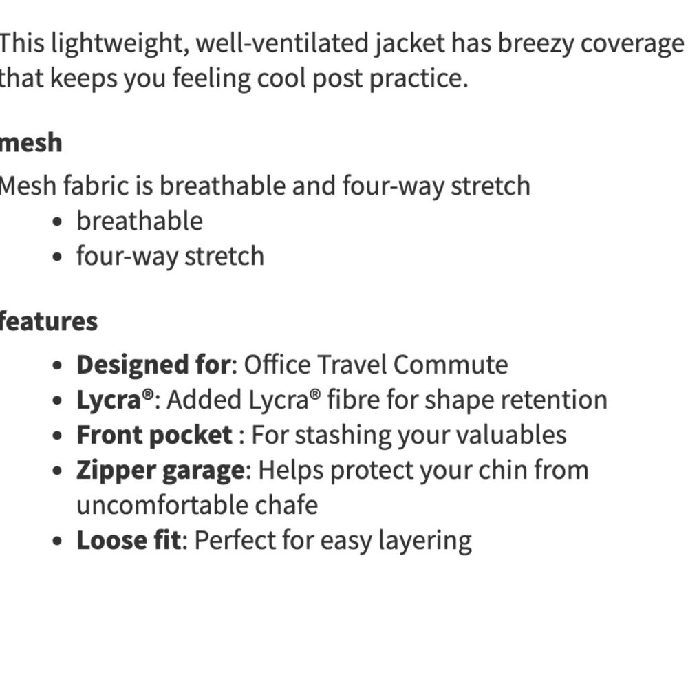 Lululemon In Depth Jacket *Lace Light Chrome size 4 - Picture 2 of 7